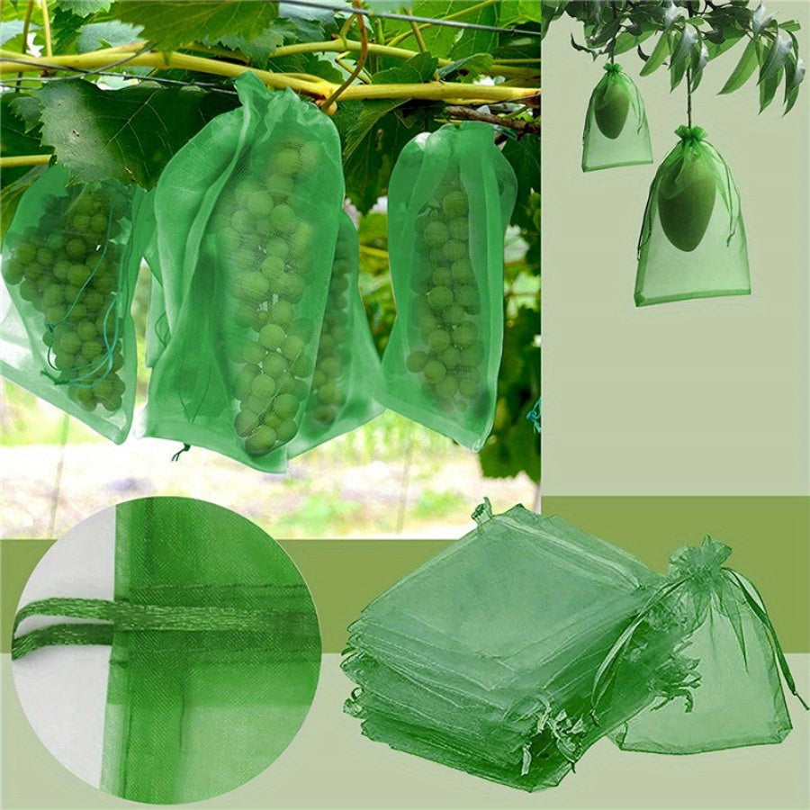 20x30cm Garden Netting Bags for Pest Control Protecting Fruits from Birds and Insects Pack of 50 or 100