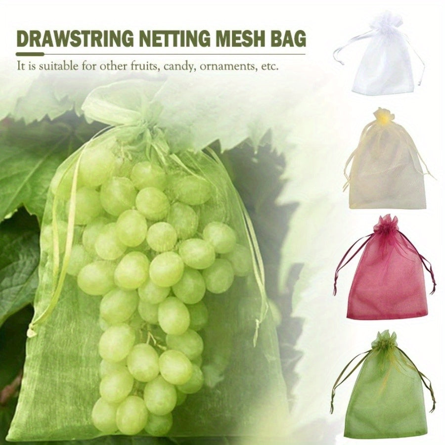 20x30cm Garden Netting Bags for Pest Control Protecting Fruits from Birds and Insects Pack of 50 or 100