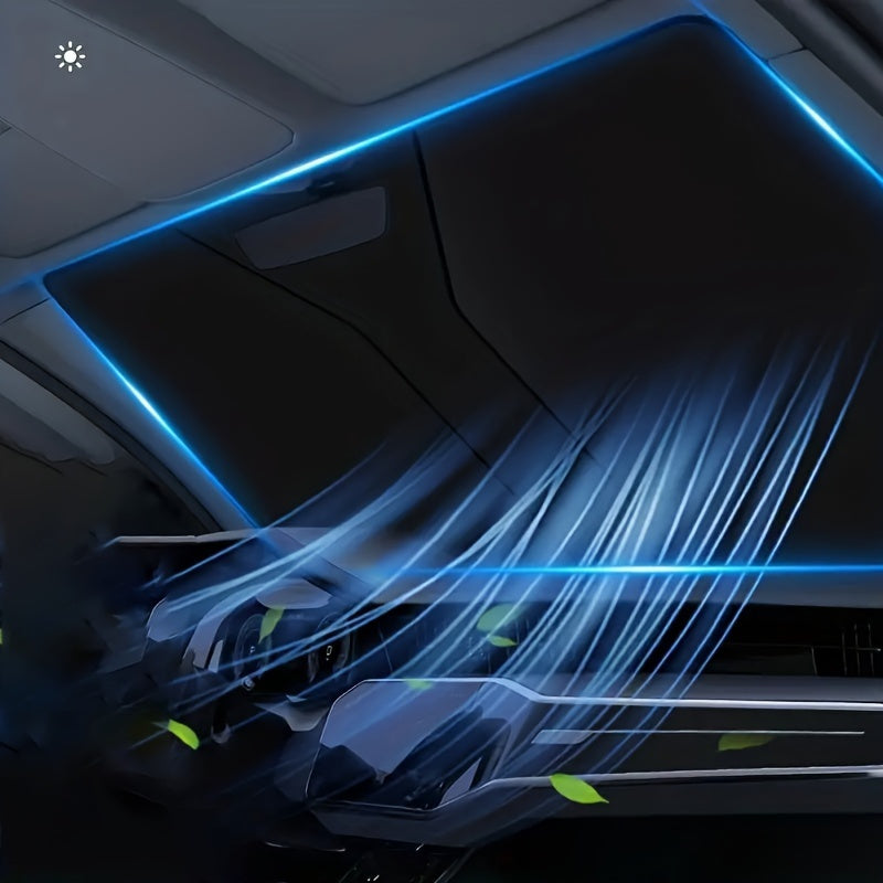 Universal Car Sunshade Foldable Double Layer UV Protection