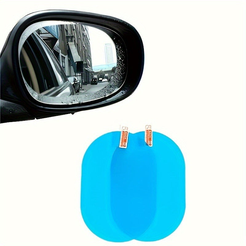 Car Rearview Mirror Protectors Set of 2 Waterproof Anti-Fog Clear Film Auto Accessories