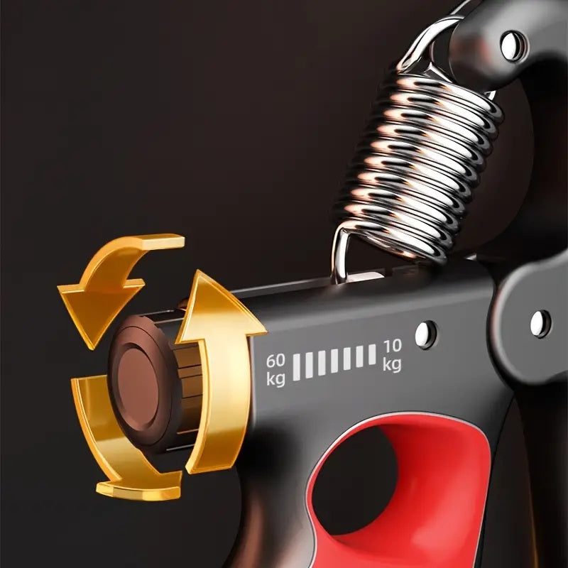 Adjustable Resistance Hand Grip Strengthener 5-100kg with Mechanical Counting for Fitness and Muscle Building