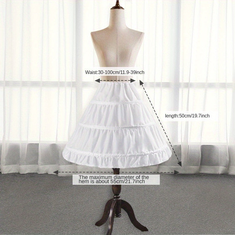 Wedding Dress with Multiple Hoops and Fluffy Underskirt for Bridal Gown