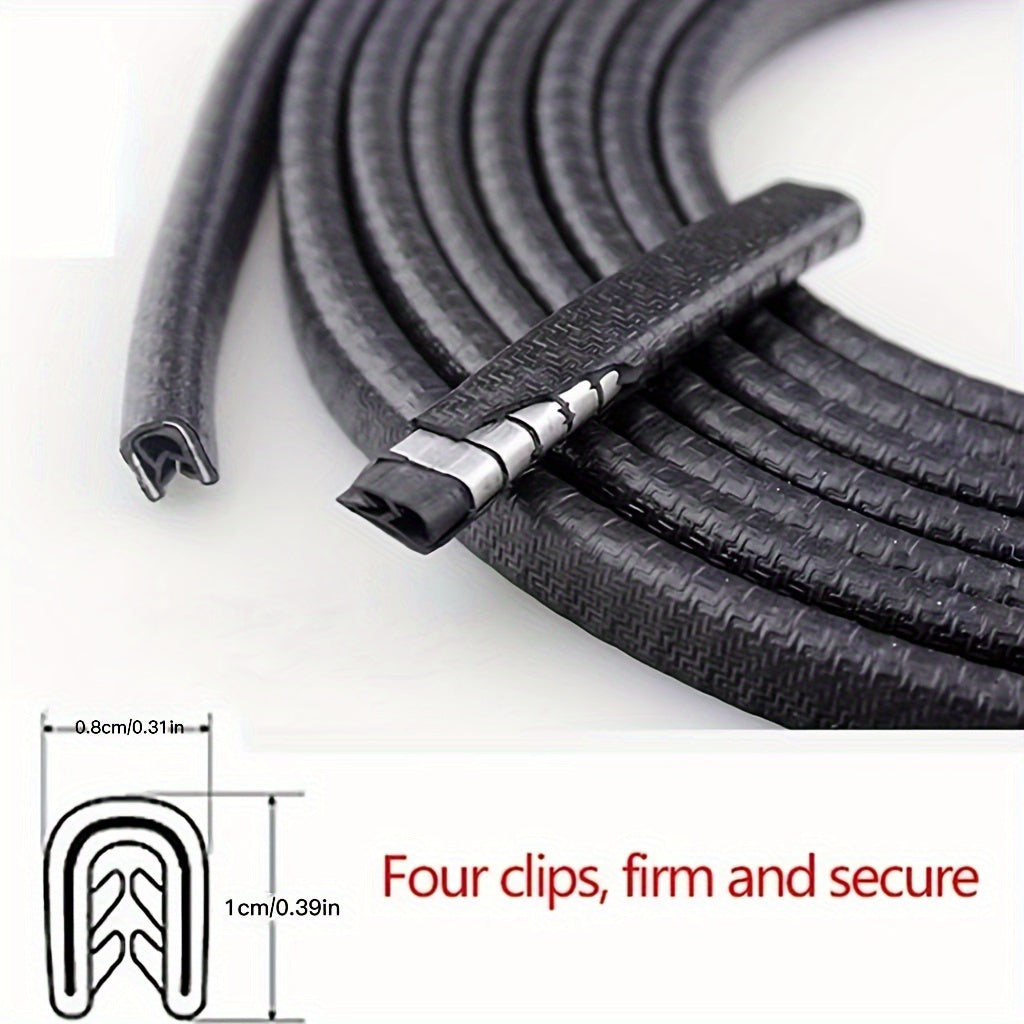 Car Door Edge Protector Rubber Strip Anti-Collision Dustproof Seal