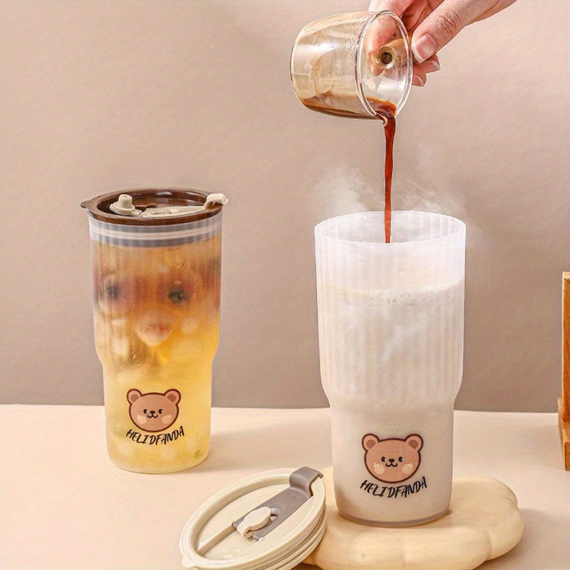 Large Capacity Spill-Proof Water Bottle BPA-Free Transparent Shatterproof for Sports Travel Office