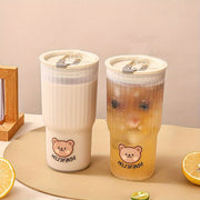 Large Capacity Spill-Proof Water Bottle BPA-Free Transparent Shatterproof for Sports Travel Office