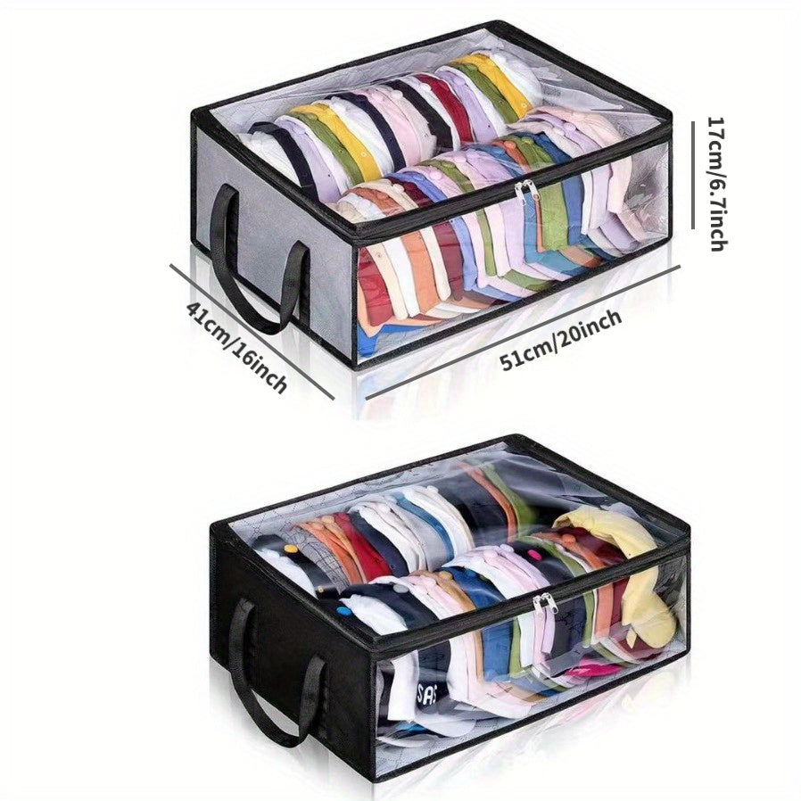 Non-Woven Wardrobe Hanger Storage Bag Foldable Clothes Organizer for Home Closet