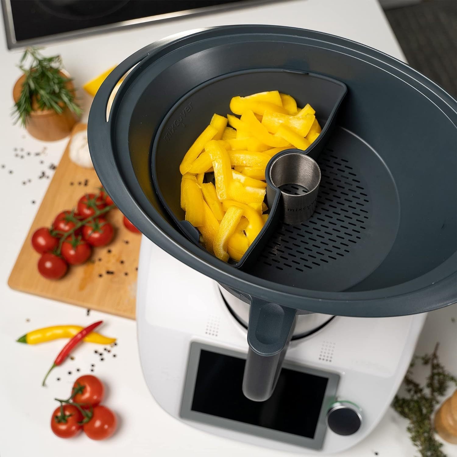 Divisor de la cámara de cocción para la olla de vapor Thermomix Silicona de grado alimentario Acero inoxidable