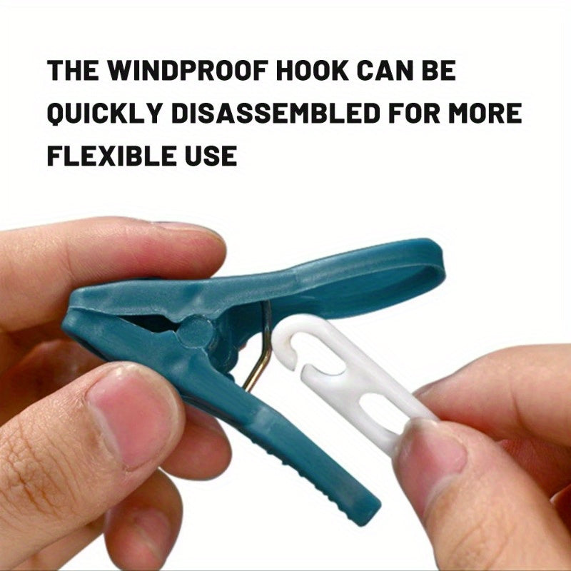 Shimgichlar uchun shamolga qarshi va sirpanishga qarshi xususiyatlarga ega kiyimlar uchun kliplar, sochiq va paypoqni osish uchun