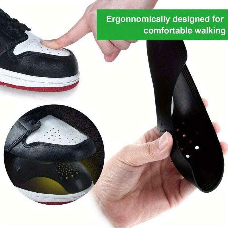 2 Pairs Anti-Wrinkle Shoe Stretchers for Sneakers Black White