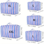 Large Capacity Moving Storage Bags Reinforced Handles Heavy Duty Clothes Quilt Organizer