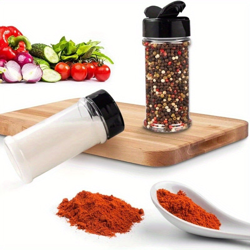 Set of 3 Spice Jars with Shaker Lids, MSG Bottle, Outdoor Pepper Shakers for Kitchen, Camping, BBQ