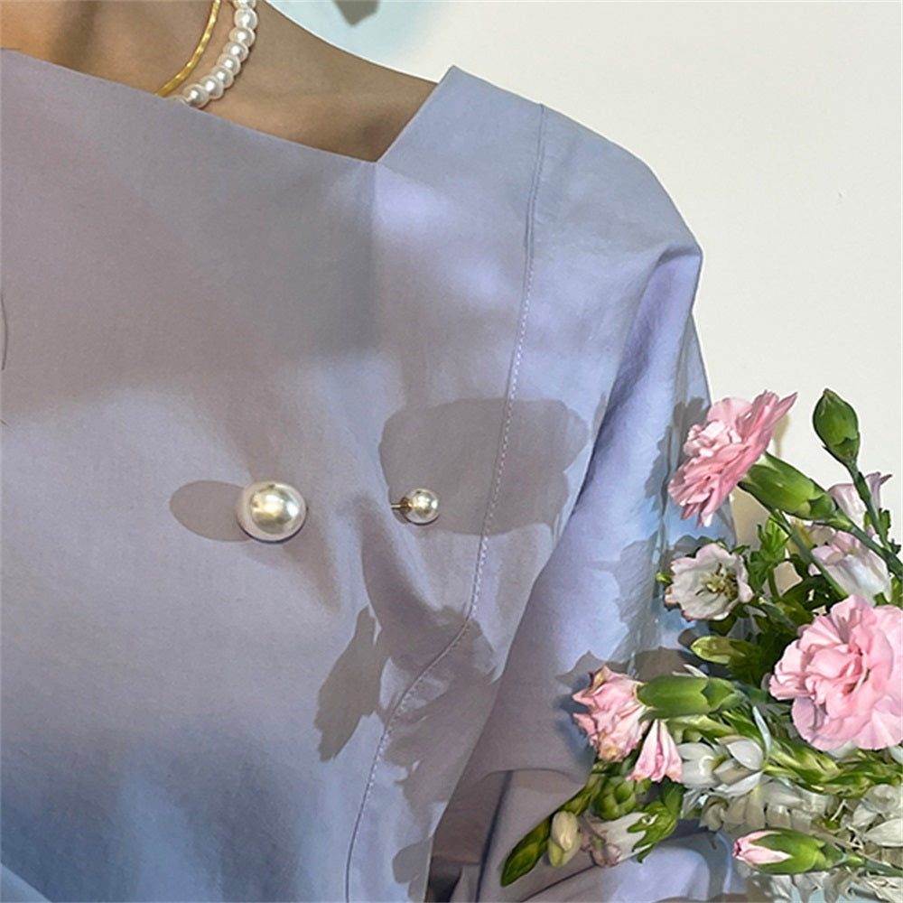 6-Piece Faux Pearl Brooch Set for Women with Scarf and Cardigan Clips