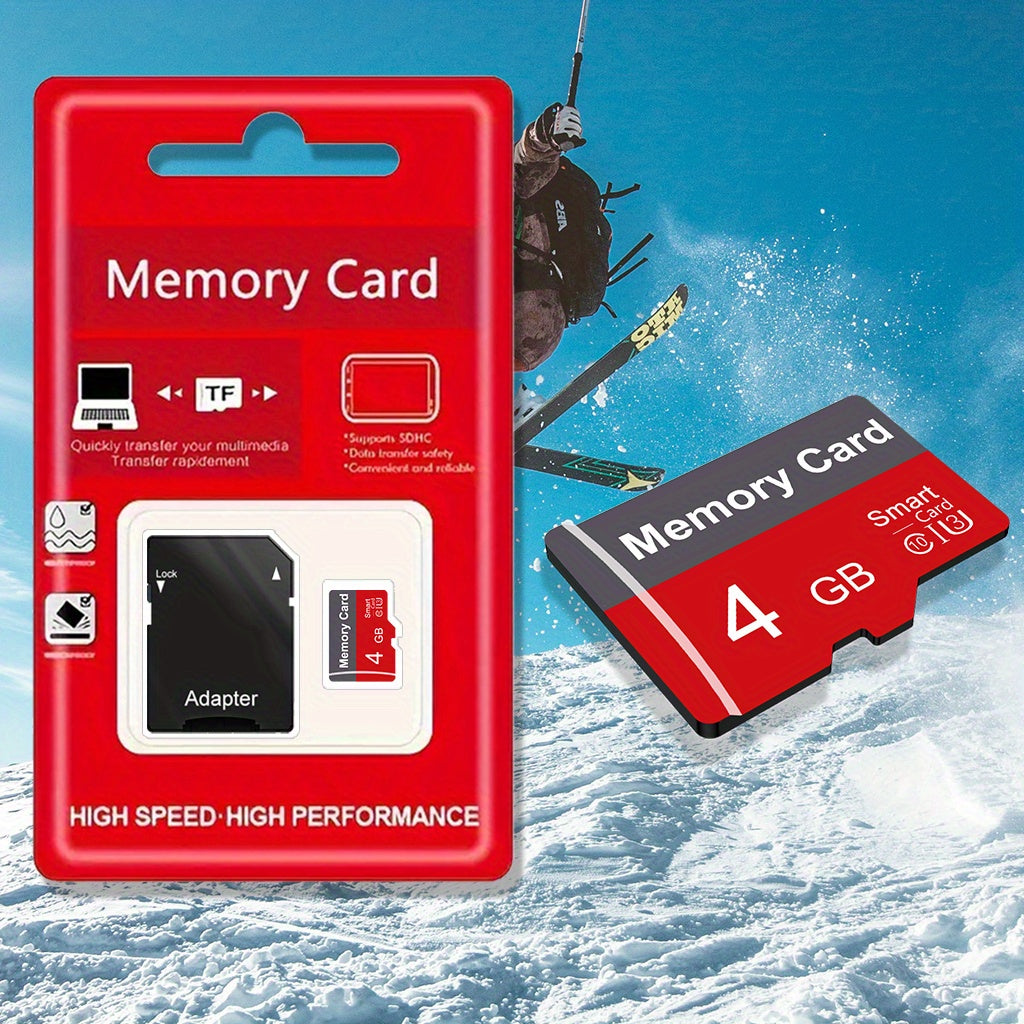 Memory Card 4GB to 64GB with Adapter for Tablets Cameras Phones and More