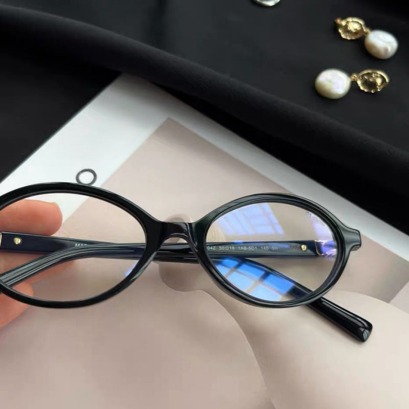 Leopard Print Small Frame Glasses Blue Light Blocking Y2K Style for Screen Use