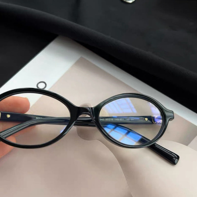 Leopard Print Small Frame Glasses Blue Light Blocking Y2K Style for Screen Use