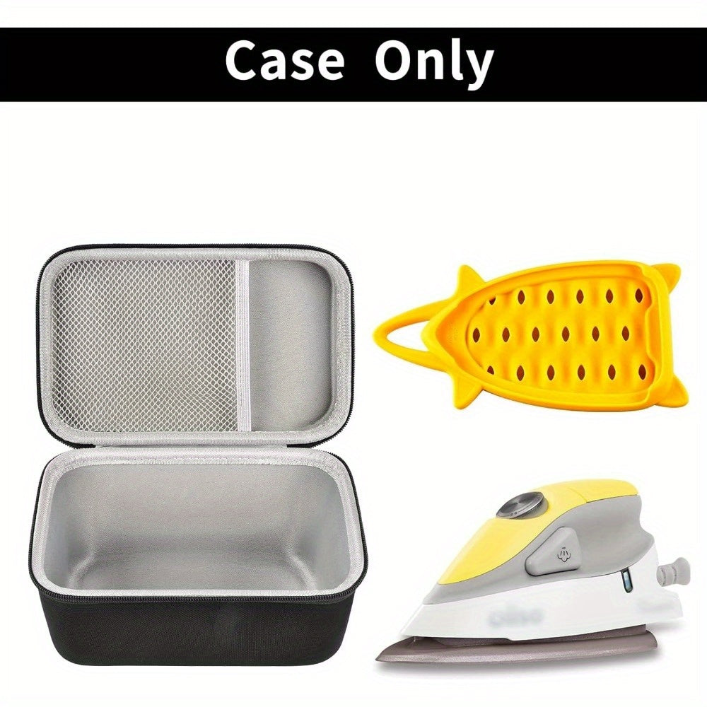 Sayohat uchun temir tashkilotchisi qutisi, bardoshli EVA, kulrang, portativ saqlash, tarmoq choʻntagi bilan