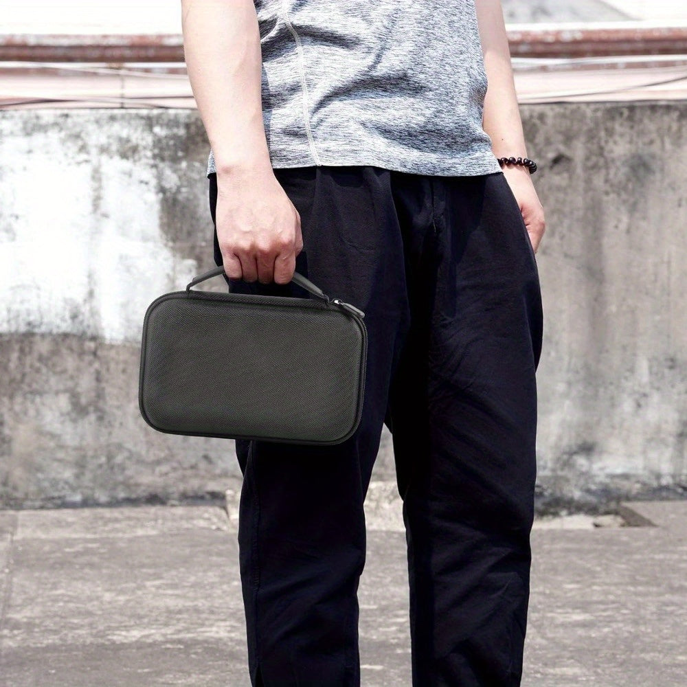 Travel Iron Organizer Case Durable EVA Gray Portable Storage with Mesh Pocket