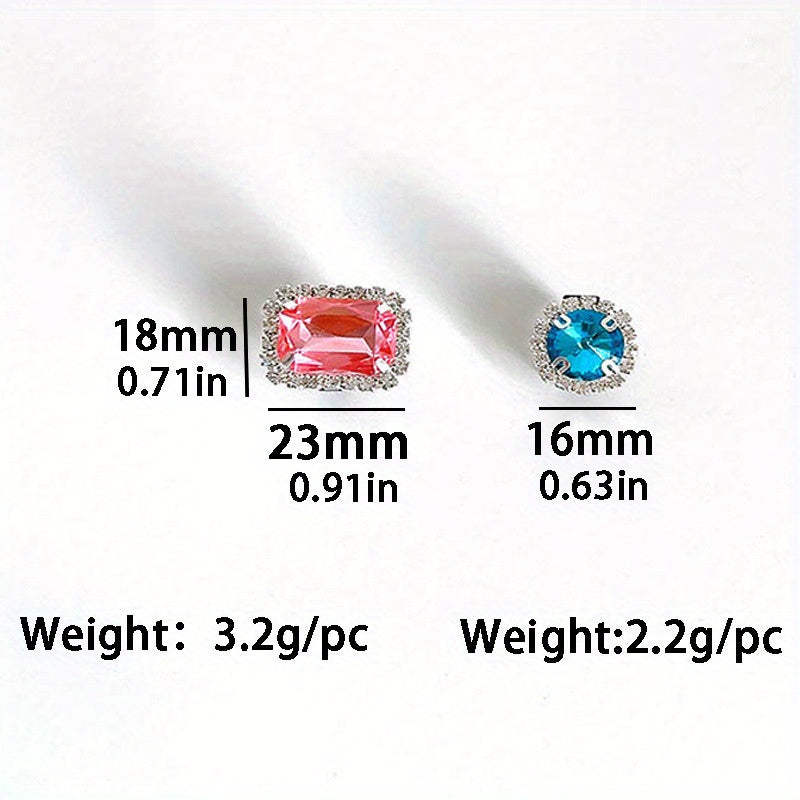 2PCS Rhinestone Shoe Laces Buckles for Sneakers Sparkling Shoe Charms