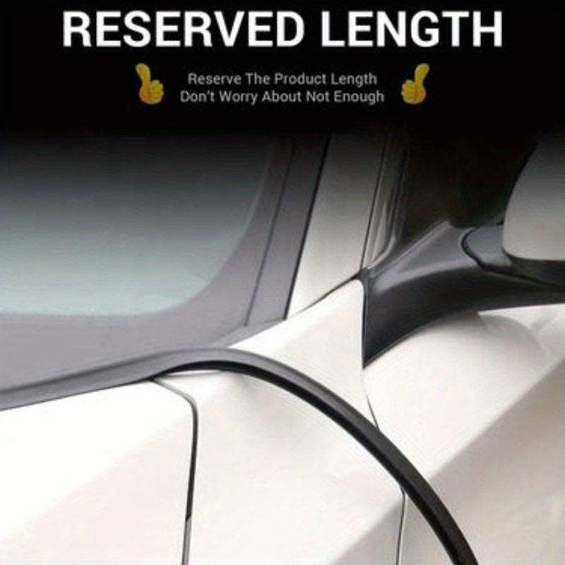 Guía de goma para capó y parabrisas de coche universal 180cm reducción de ruido por viento