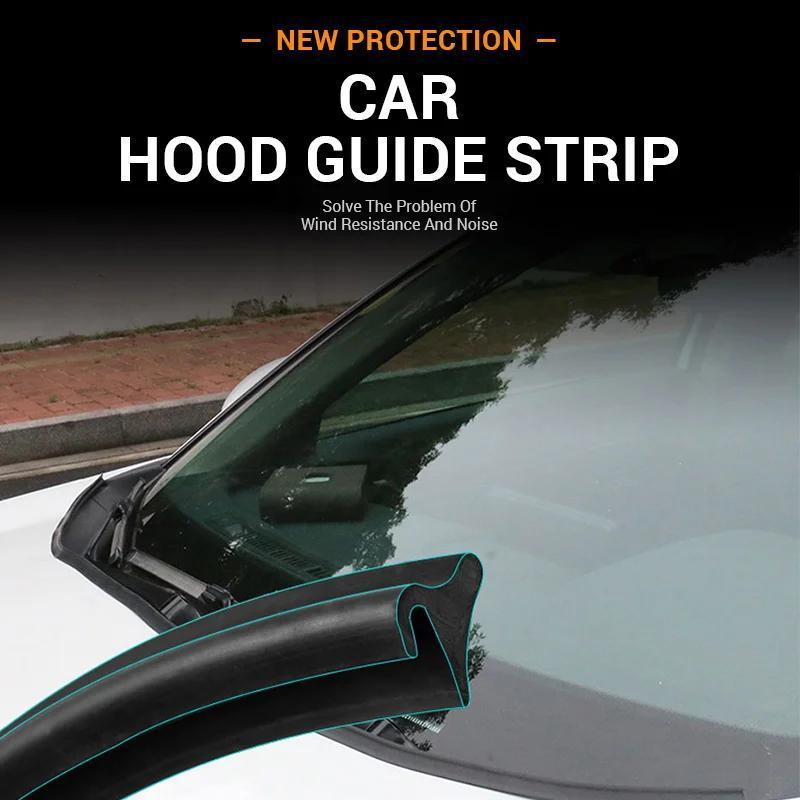 Universal Car Hood Windshield Rubber Guide Strip 180cm Wind Noise Reduction