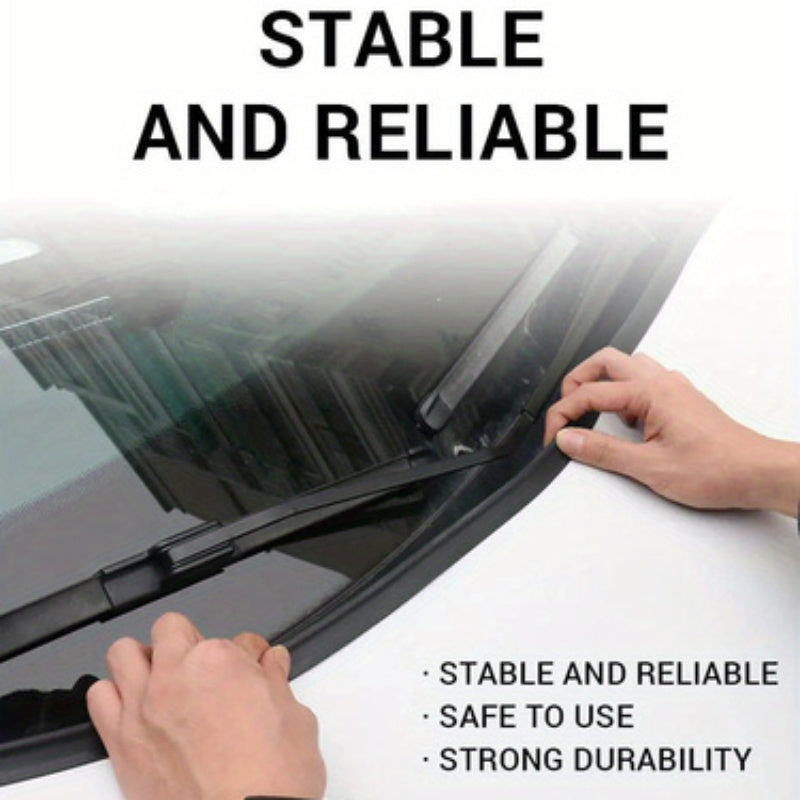 Universal Car Hood Windshield Rubber Guide Strip 180cm Wind Noise Reduction