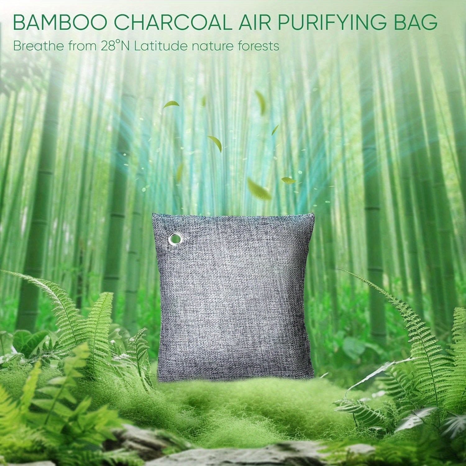 Large Activated Charcoal Odor Absorber 200g Bamboo Air Bags for Home Car Closet