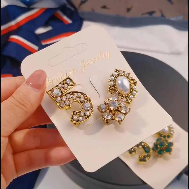 Vintage-Inspired 3-Piece Brooch Set Faux Pearls Rhinestones for Suits Coats Shirts