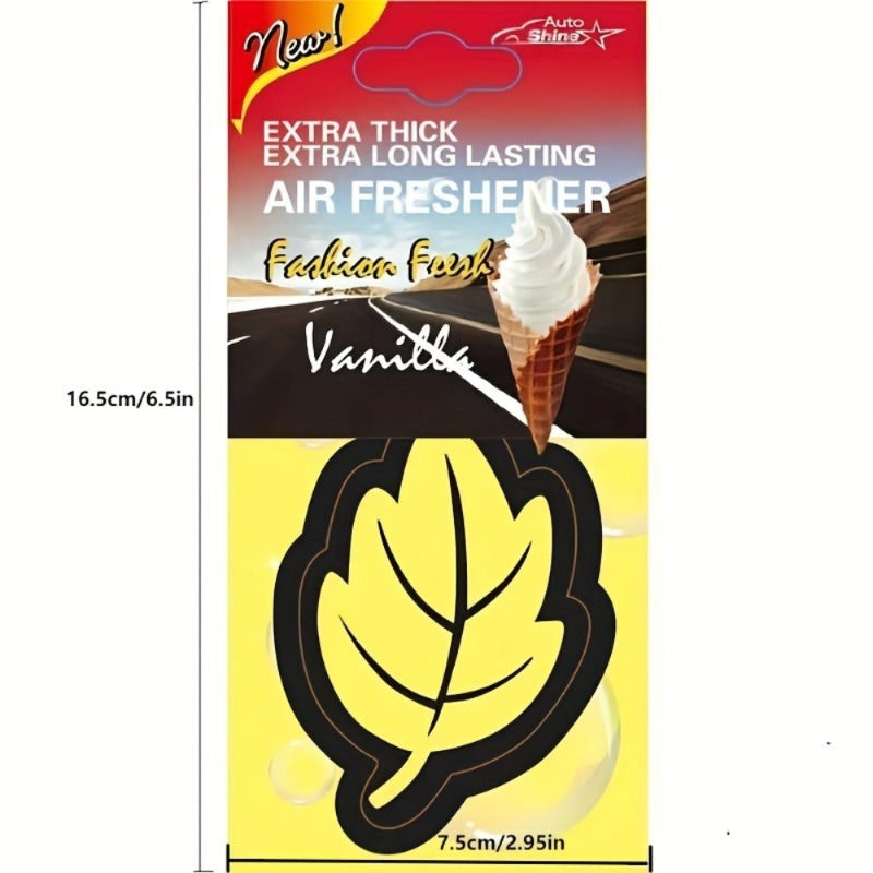 Avtomobil ichki qismi barg shaklidagi havo tozalash uchun tabiiy aroma vanil to'plami