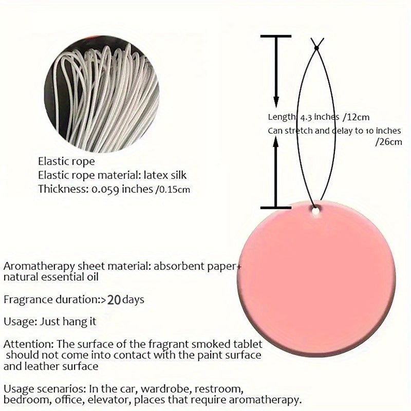 6 шт. освежителей воздуха для автомобиля в форме листа с натуральным ароматом чайной бумаги и ванильным ароматом