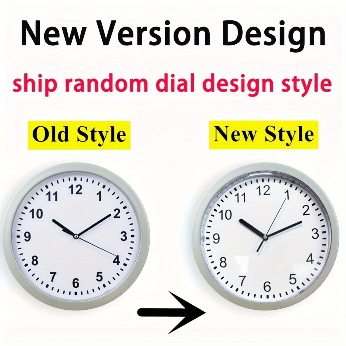 Reloj de pared con compartimento de seguridad oculto, marco de metal, esfera blanca