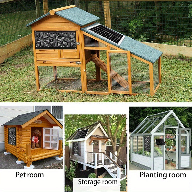 12V Малый DC-вентилятор для комнат питомцев, курятников, вентиляции и охлаждения