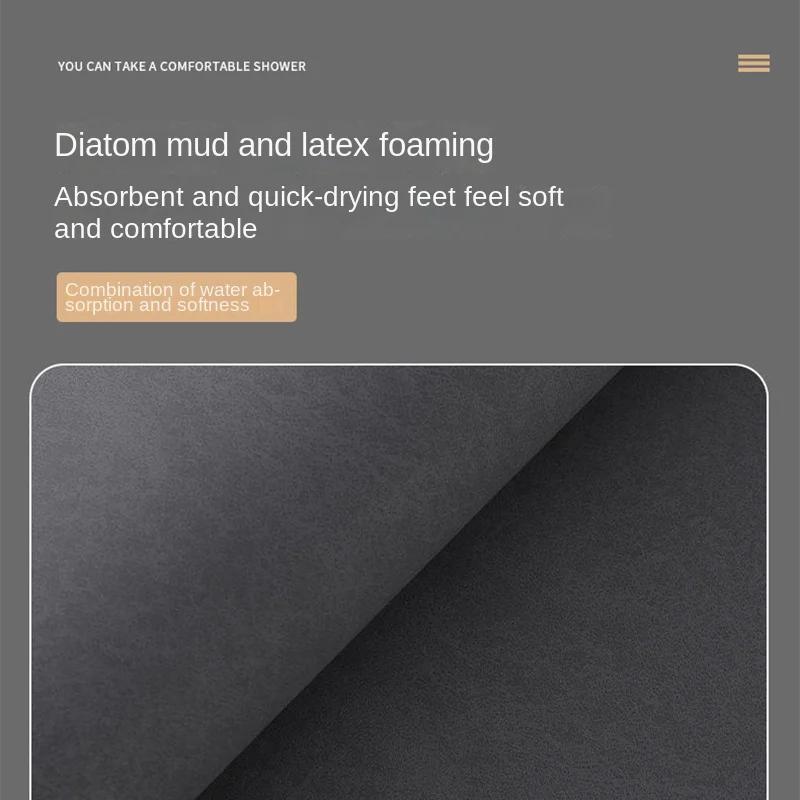 Large Quick-Dry Kitchen Mat Non-Slip Absorbent Diatom Mud Rug for Home and Dining