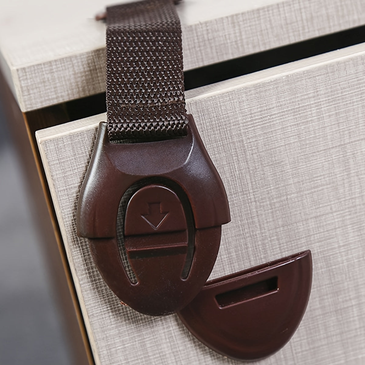 Baby Safety Drawer Locks Set for Hotels, Plastic, 6 Pack