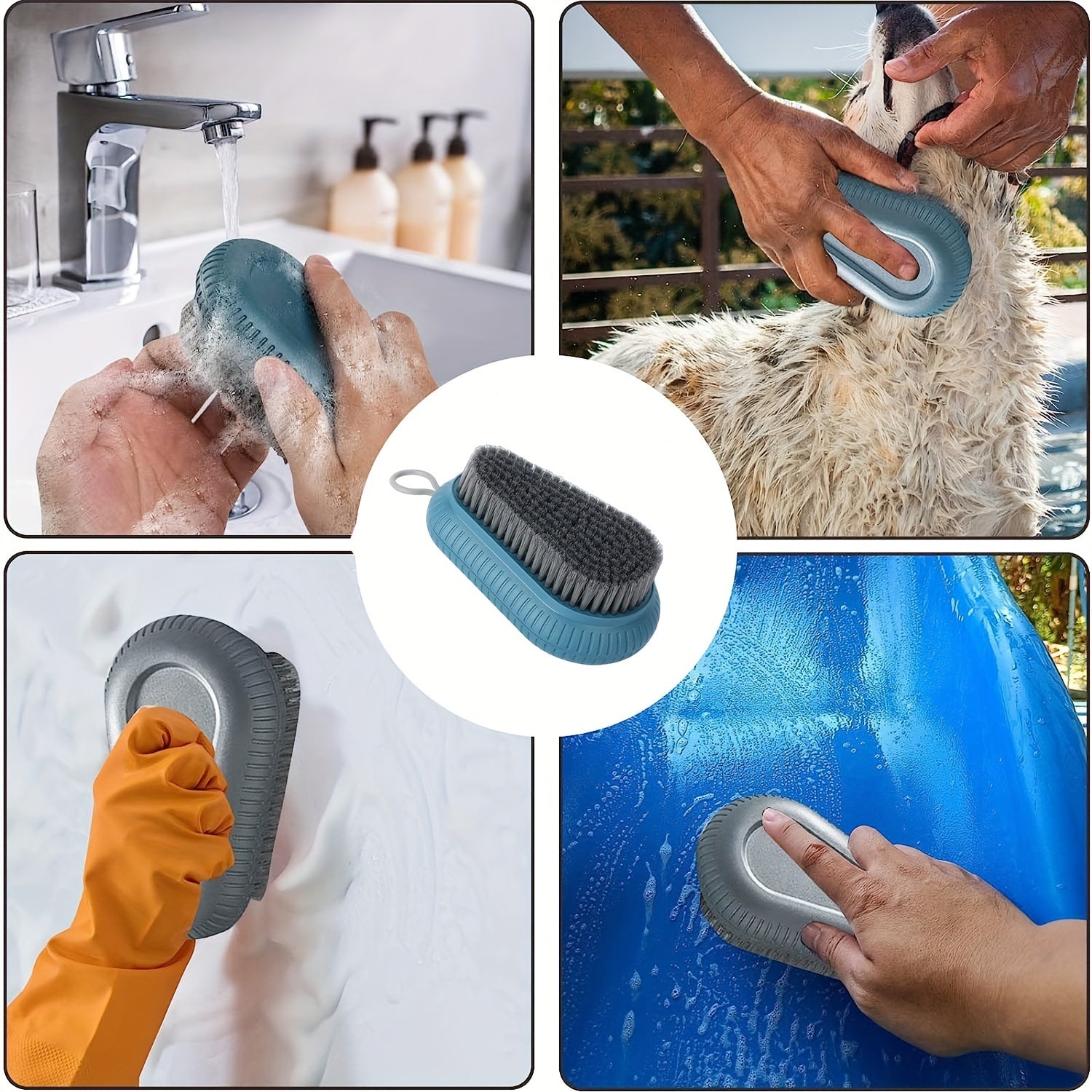 Men Heavy Duty Nail Brush Stiff Bristles for Cleaning and Scrubbing