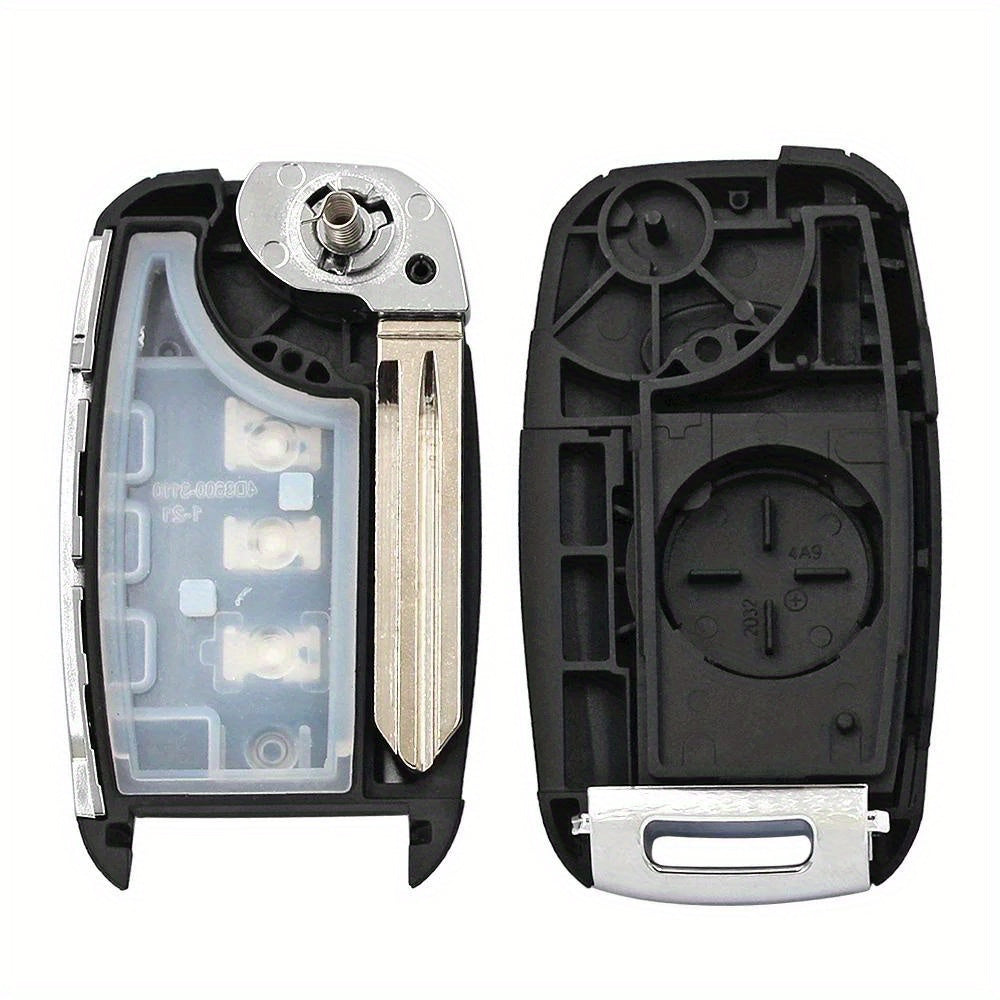 Car Key Remote Cover ABS Shell Key Fob Case with 4 Buttons for K3 Sorento