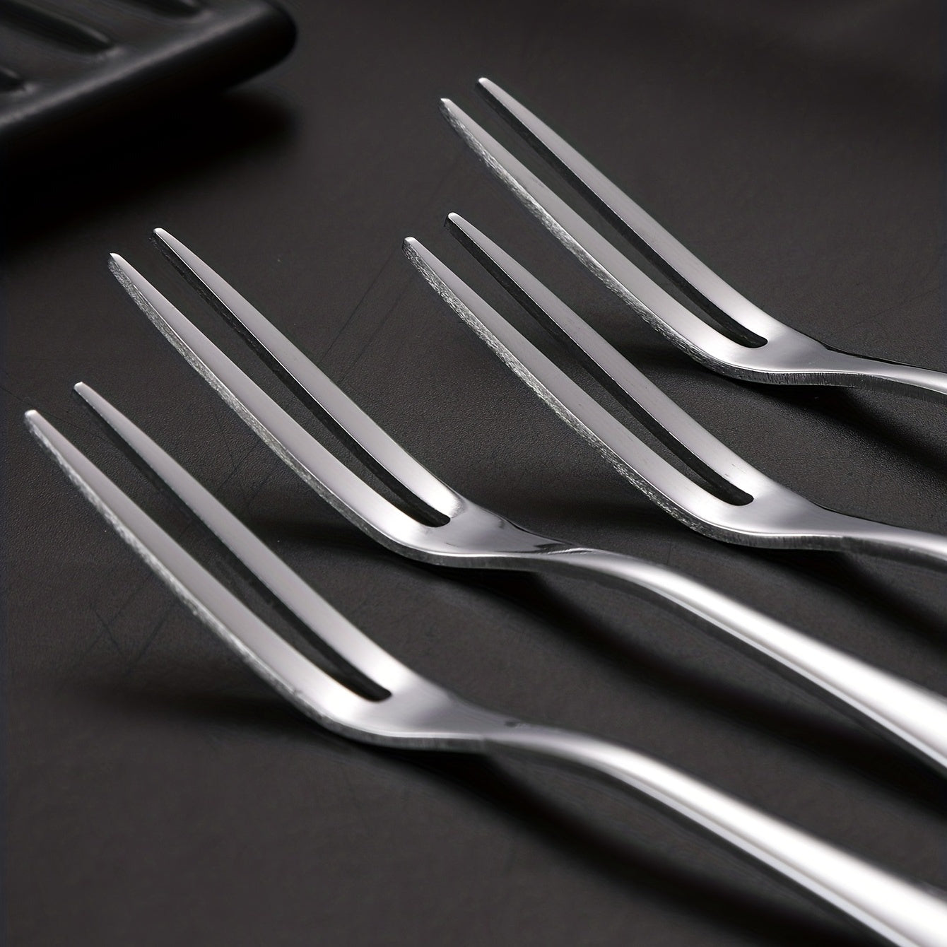 Stainless Steel Fruit Forks for Desserts and Salads Reusable Modern Kitchen Utensils