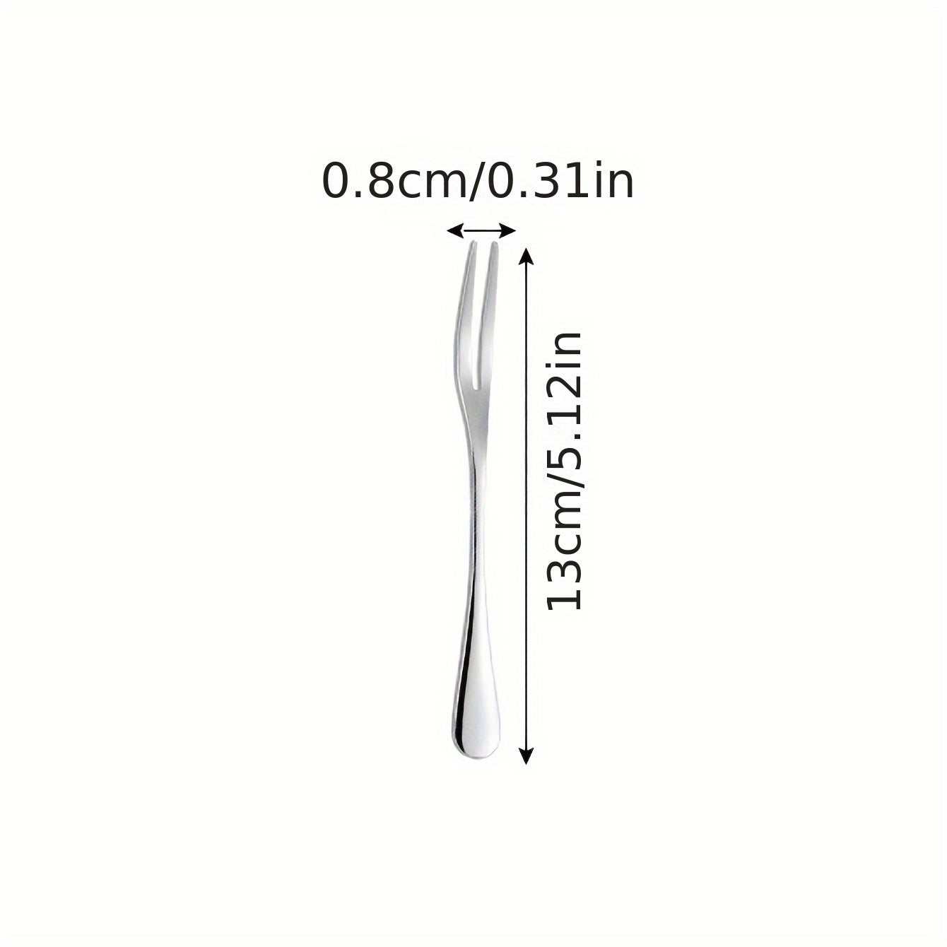 Stainless Steel Fruit Forks for Desserts and Salads Reusable Modern Kitchen Utensils
