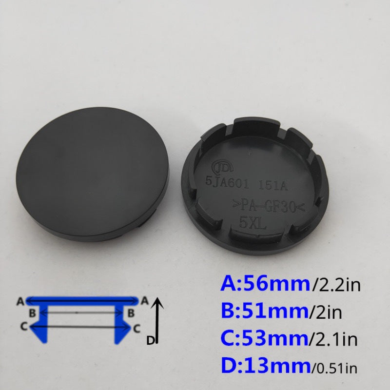 Set of 4 Universal 56mm Car Wheel Hub Center Caps Tire Emblem Covers
