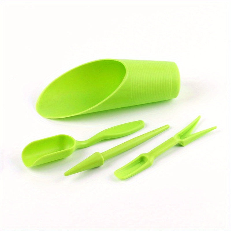 Juego de 4 piezas de herramientas de plástico para plantar y trasplantar suculentas y plantas en maceta