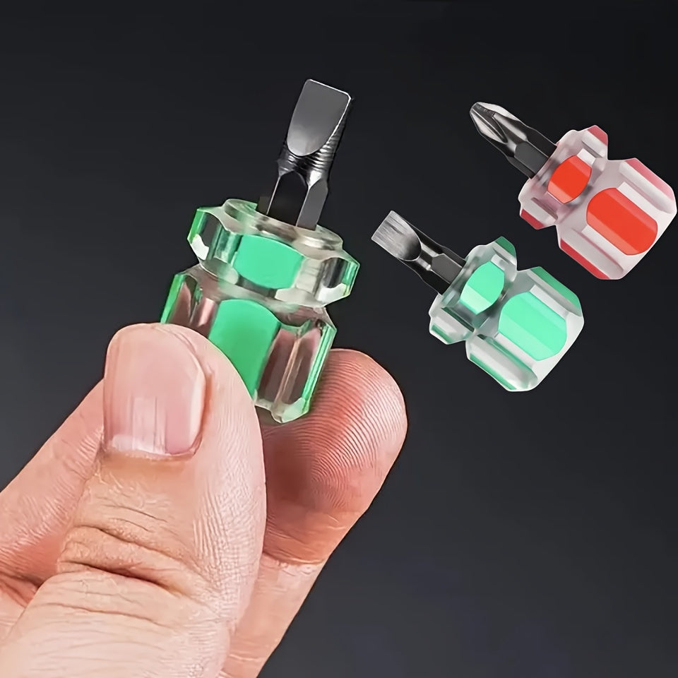 2PCS Precision Screwdriver Set Transparent Handle Portable Repair Tool