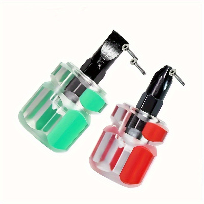 2PCS Precision Screwdriver Set Transparent Handle Portable Repair Tool