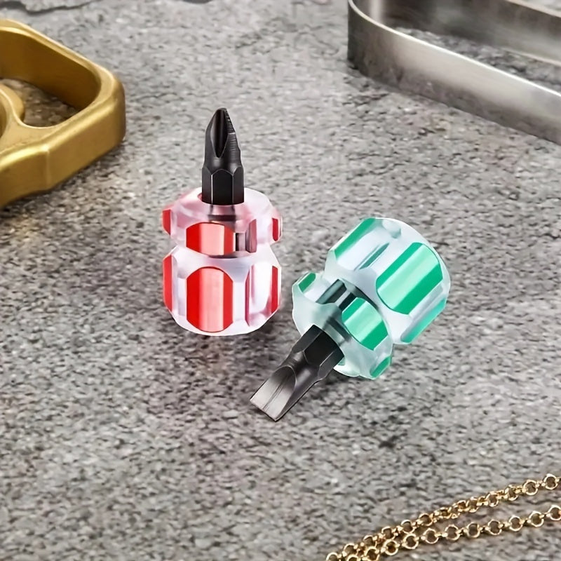 2PCS Precision Screwdriver Set Transparent Handle Portable Repair Tool
