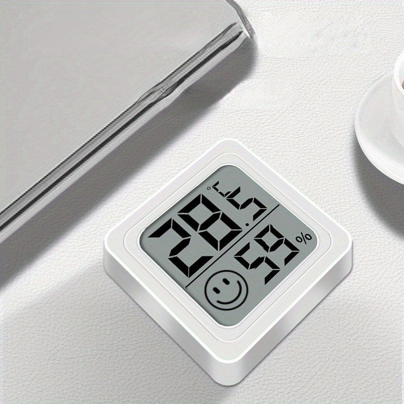 Digital Hygrometer and Thermometer Indoor Monitor with Smile Icon