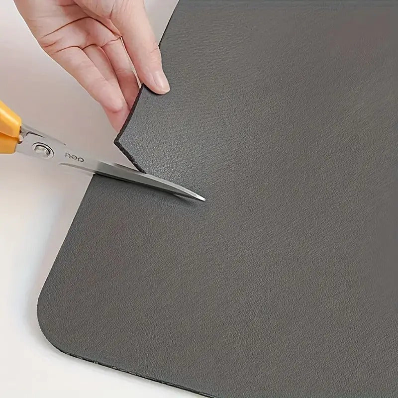 White Marble Printed Washing Machine Dryer Dust Cover Water Absorbent Sun Protective