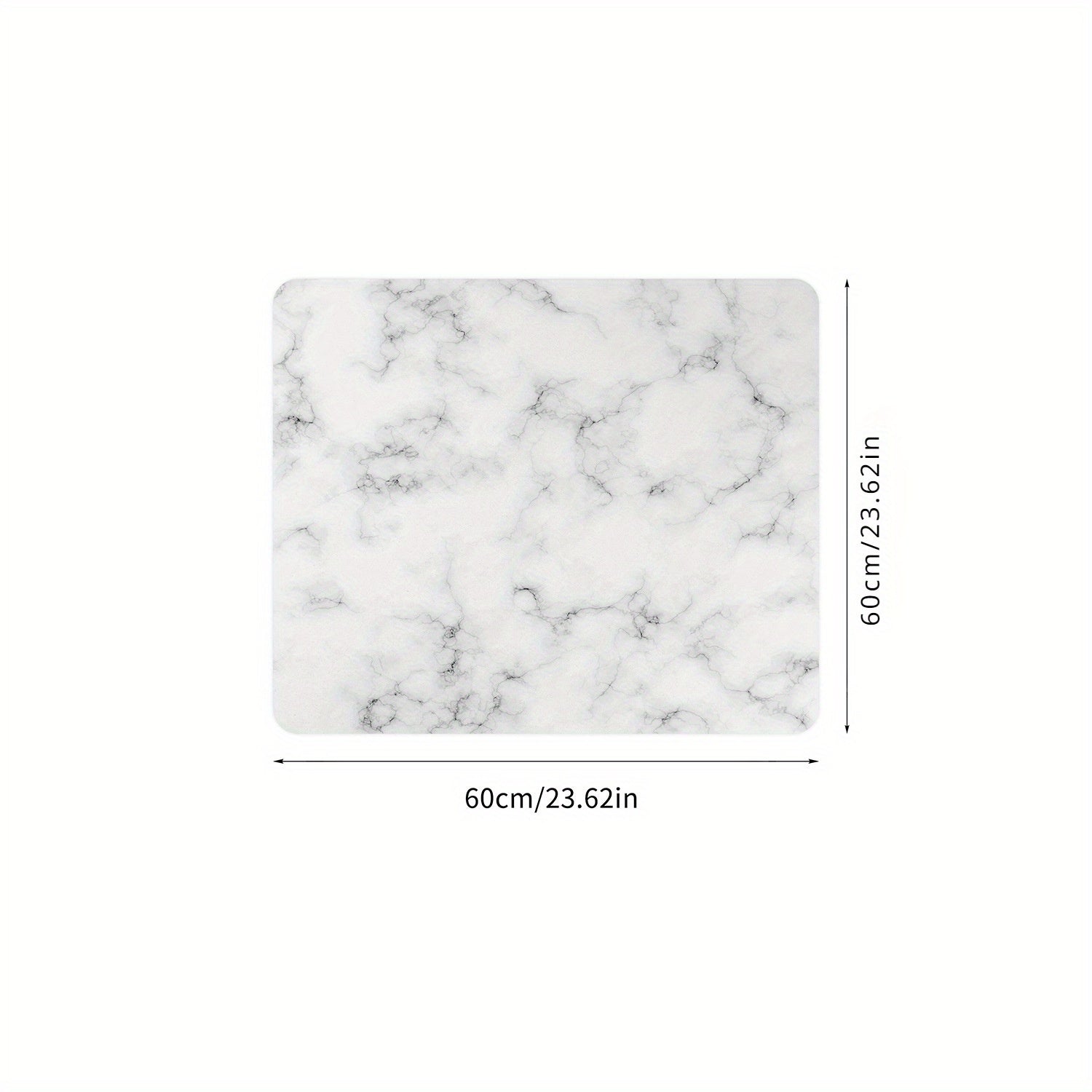 White Marble Printed Washing Machine Dryer Dust Cover Water Absorbent Sun Protective