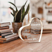 Acrylic Keepsake Gift for Grandma I Love You Birthday Mother's Day Christmas Valentine