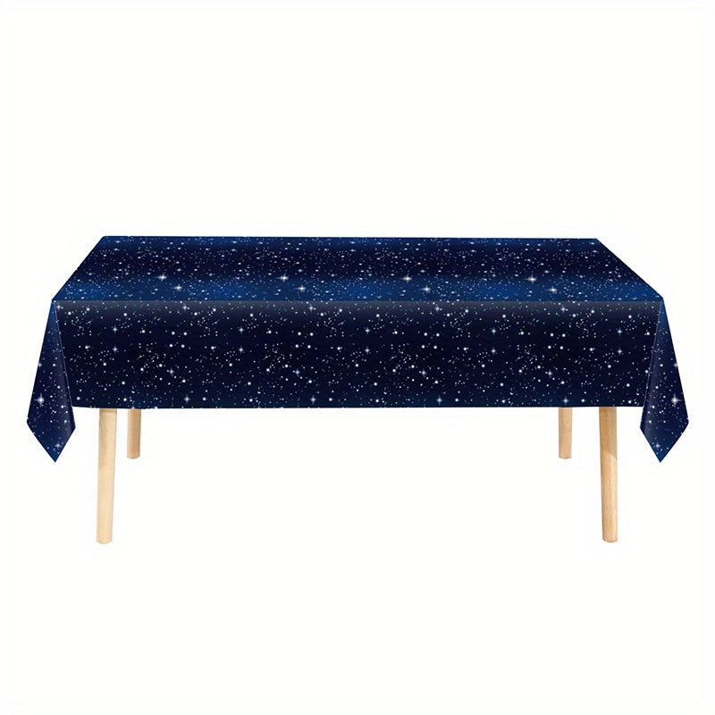 Disposable PEVA Starry Sky Tablecloth Waterproof Thickened for Party Banquet