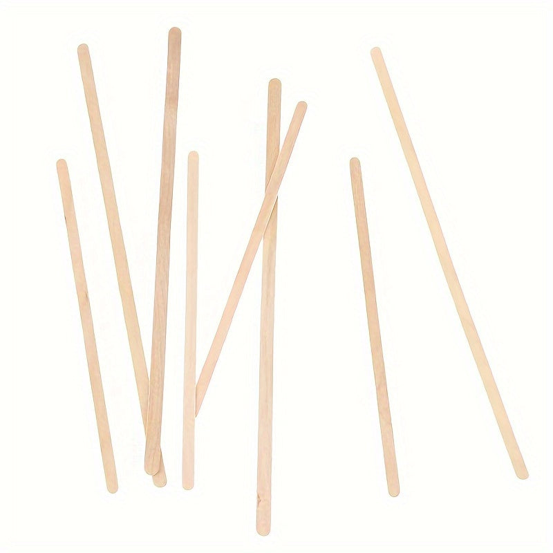 Eco-Friendly Wooden Coffee Stir Sticks Pack of 50 Biodegradable Disposable