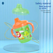 Kids' Duck-Shaped Cartoon Animal Handle Learning Cup Spill-Proof Water Bottle