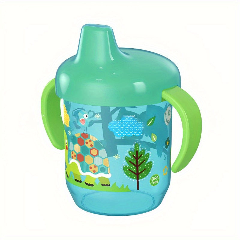 Kids' Duck-Shaped Cartoon Animal Handle Learning Cup Spill-Proof Water Bottle